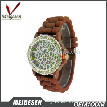 Hot selling fashion watches custom dial gifts watch diamonds silicon band for kids